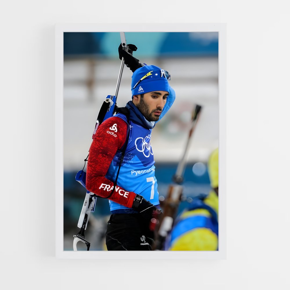 Poster Martin fourcade – affiche Biathlon (vue 3)